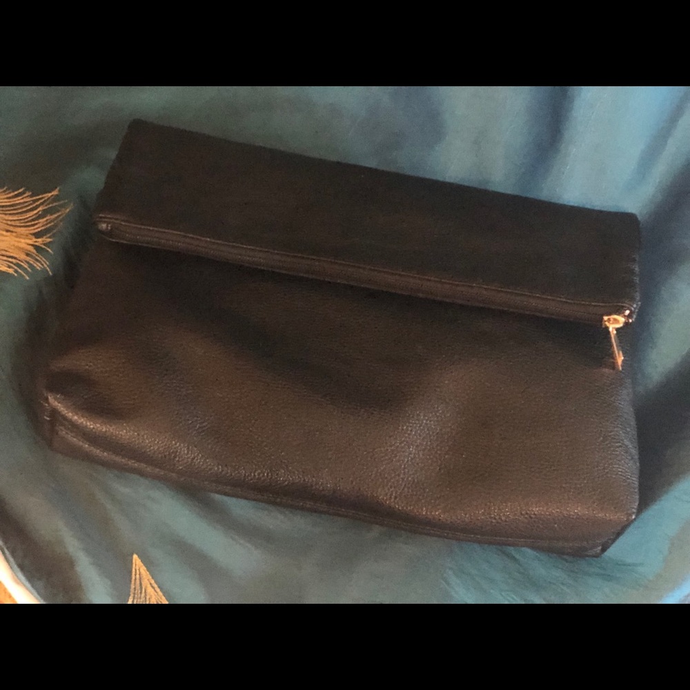 Black fold over clutch (Bam Forever)